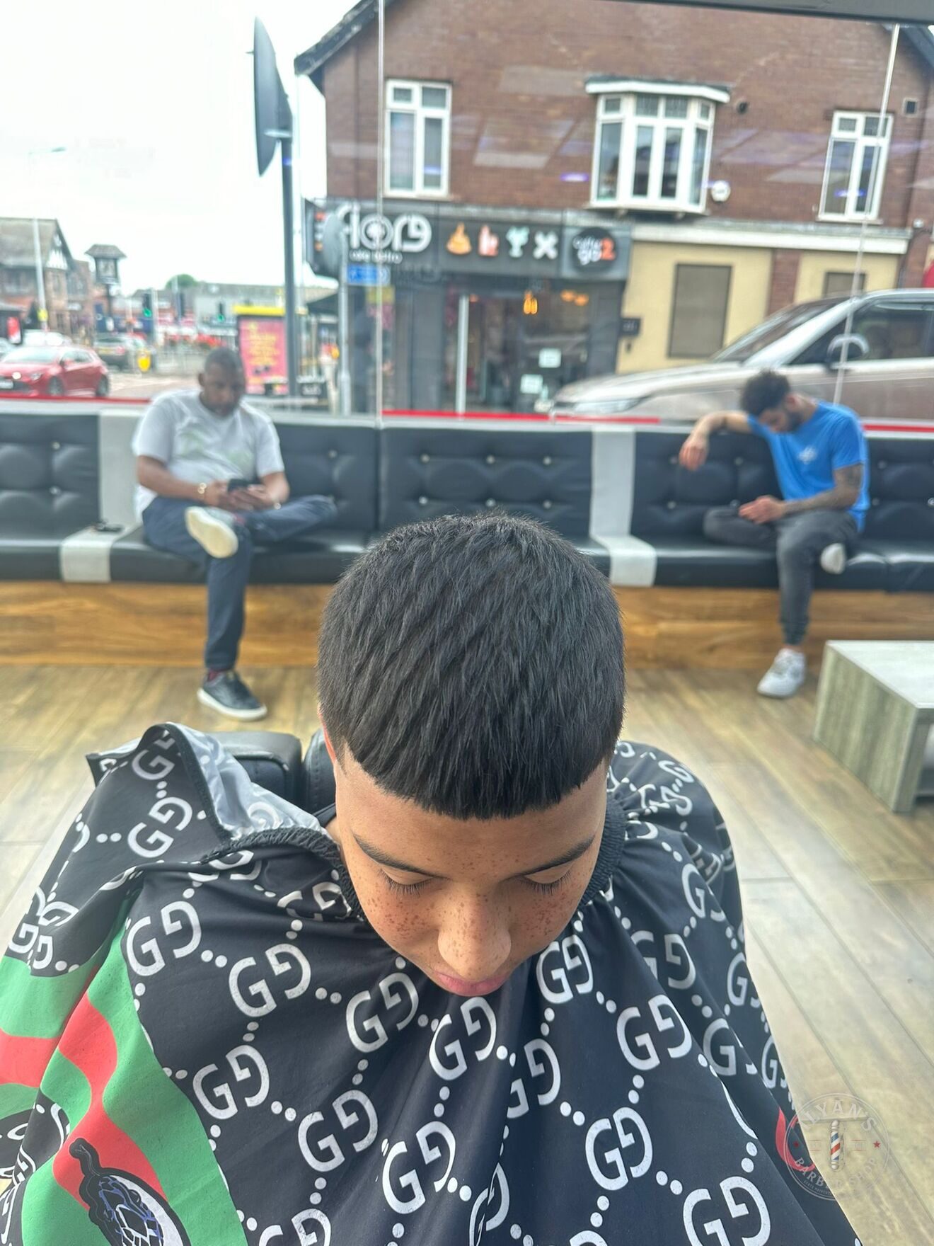 Afro Taper Fade at Ilyan's Barber Shop