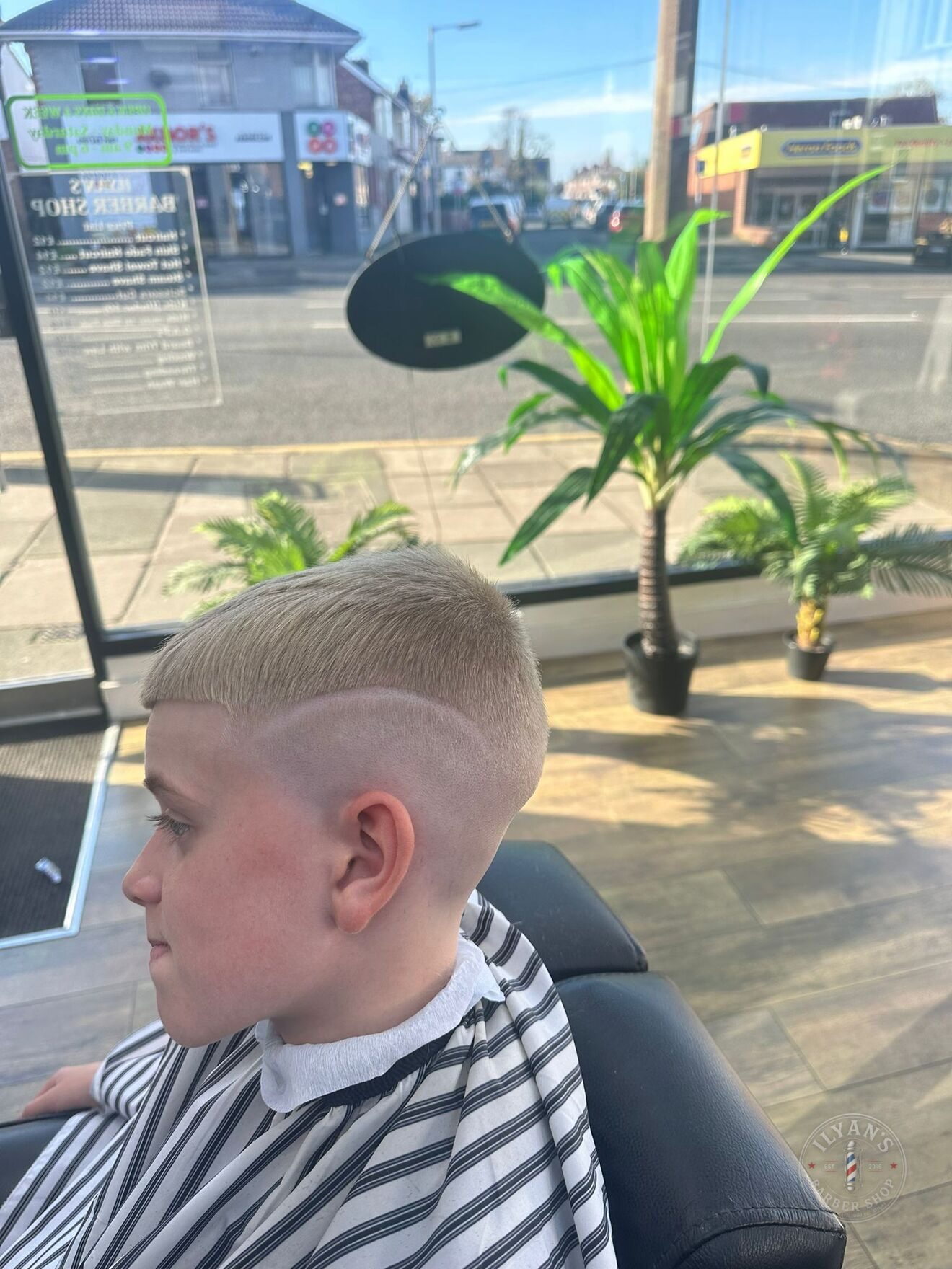 Buzz Cut with High Fade at Ilyan's Barber Shop